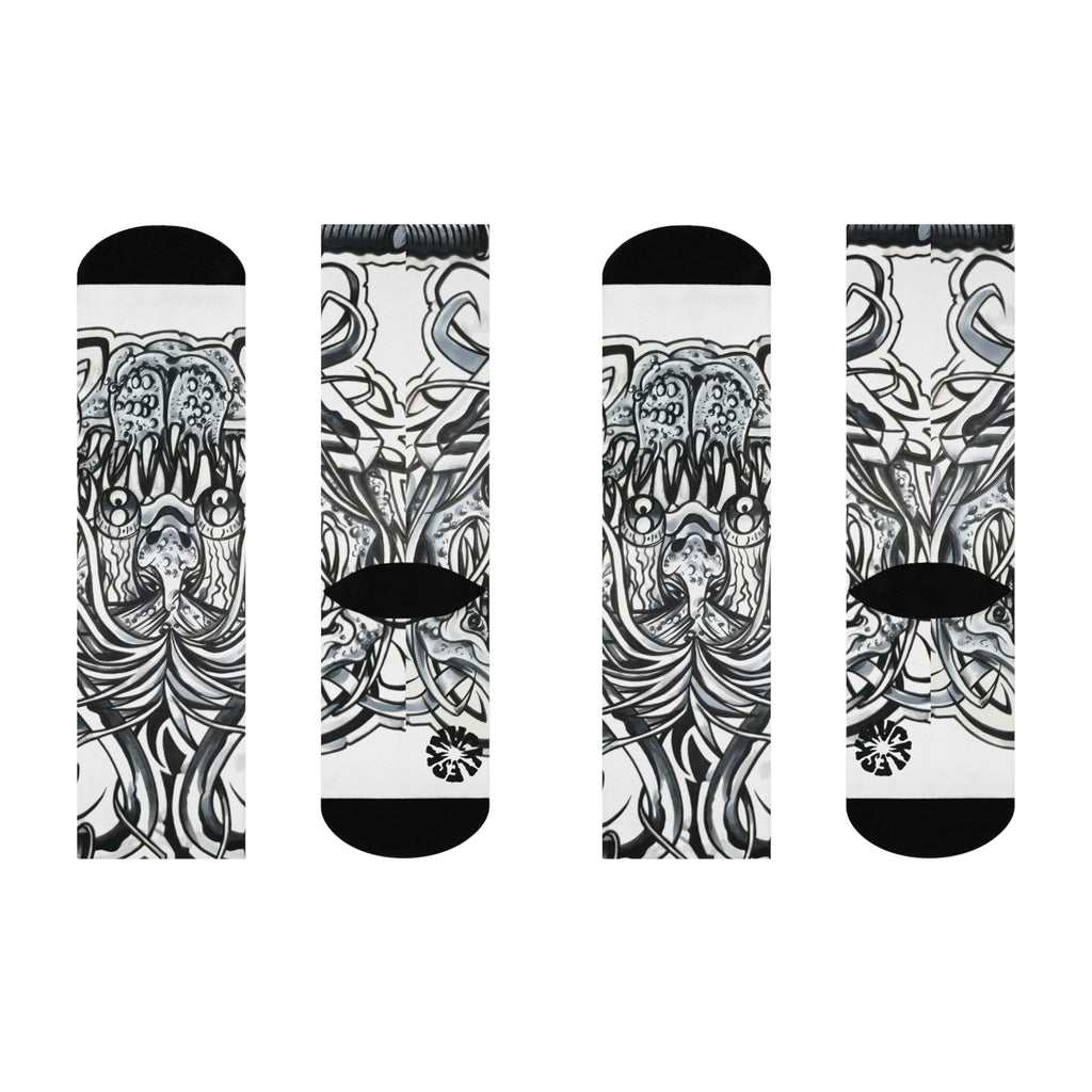 BarDemon // [Full Burn] - Crew Socks