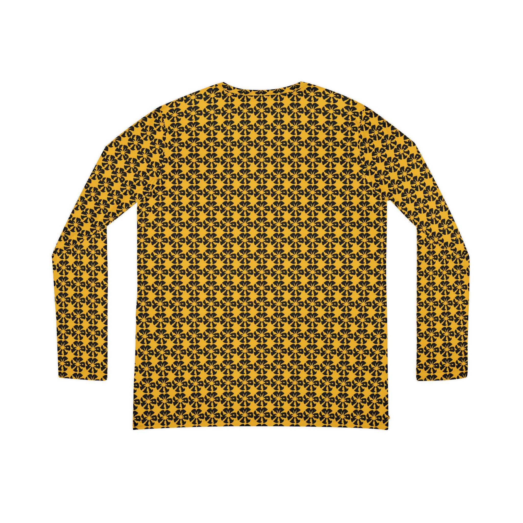 Yellow Geometric KMA11 V-Neck Long Sleeve Shirt