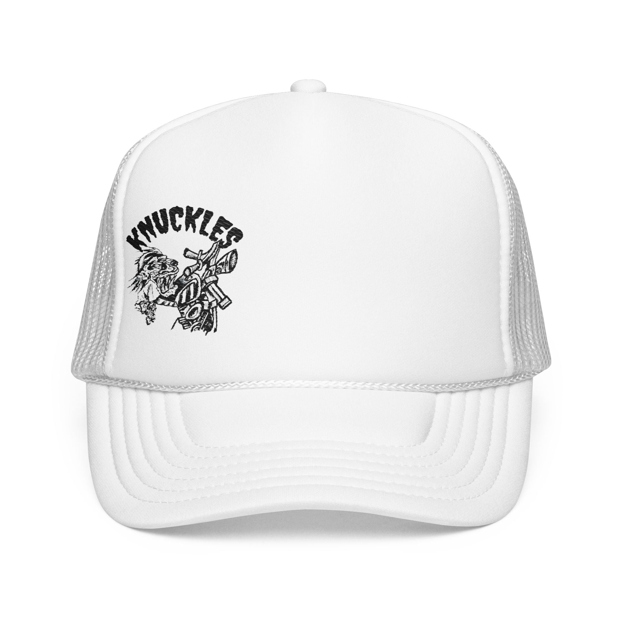 Knuckles OGSideShow // Whiteout Edition - Foam Trucker Hat