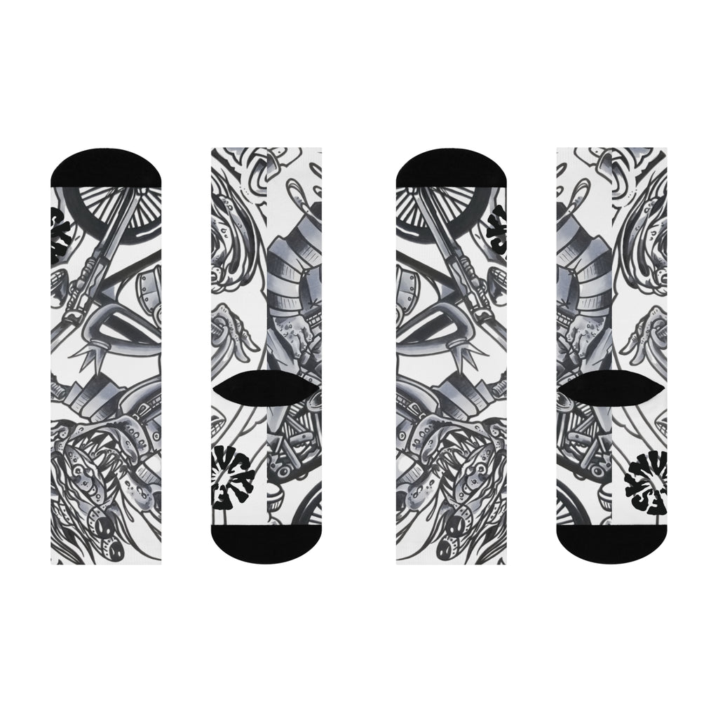RideOrDie // [Full Burn] - Crew Socks